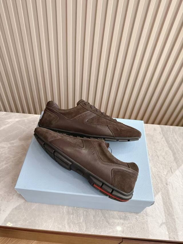 Female Male 10 Top version 25Ss New Prada, couple casual shoes, original 1:1 dev