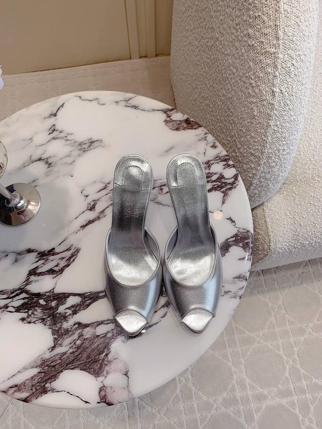 Factory Price P Christian Loubouti* New style fish mouth high heel sandals with