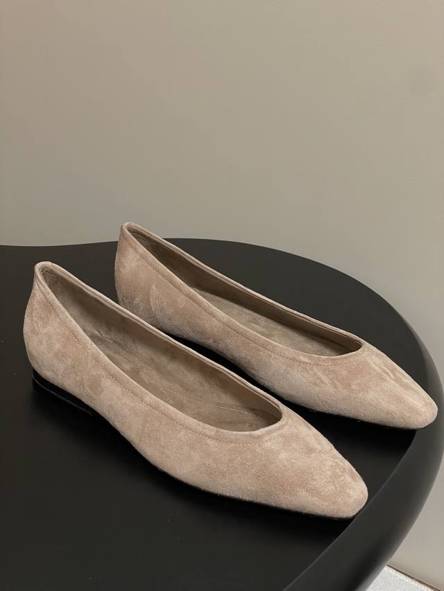 Loro Piana Lp70S Spring/Summer new Primula ballet flats suede old money style re