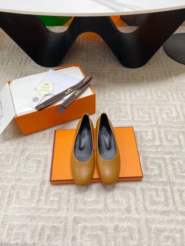 Factory Hermes Spring and Summer latest Kelly buckle fashion Mary Jane loafers C