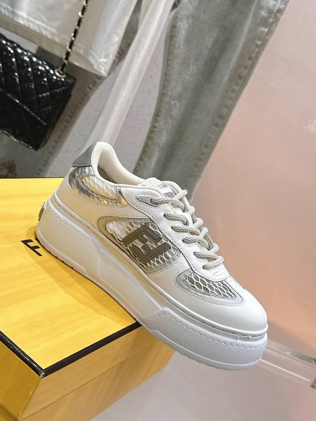 Fendi's latest series of top quality casual sports shoes Fd thick sole Match upg