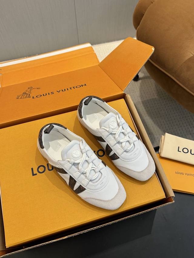 Top-grade airplane box version Lv Louis Vuitton L's latest Sneakerina series cou