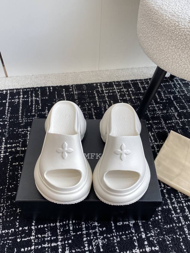 Heel height 9.5cm Smfk 24Ss Niche fashion brand hot style no-design embossed thi