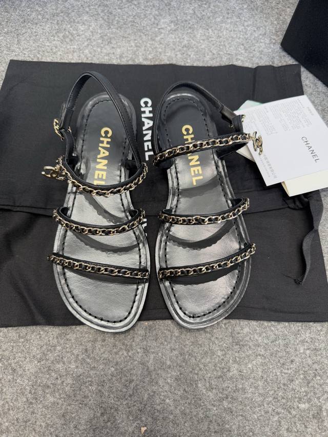 Chane*25Ss new chain Roman sandals top version This season's most popular model,