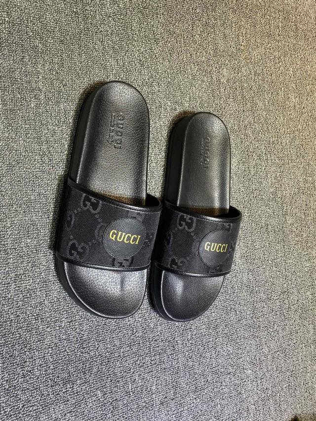 Top version Good quality couple's model Gucci printed slippers A highly anticipa