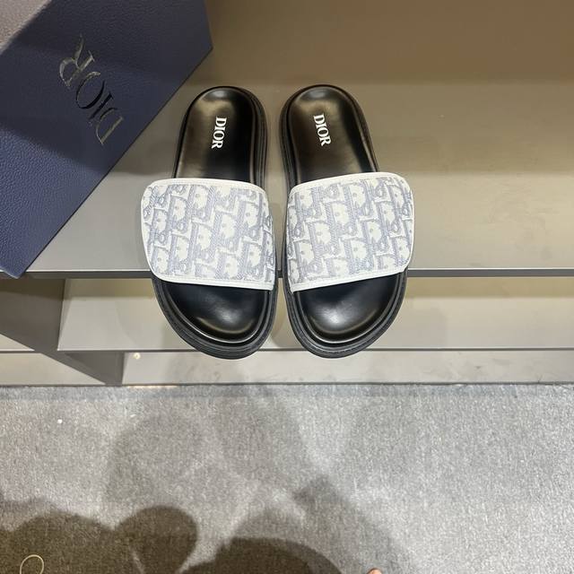 38-45 Dior high-end boutique luxury slippers, 1:1 high-end quality, casual sunsh