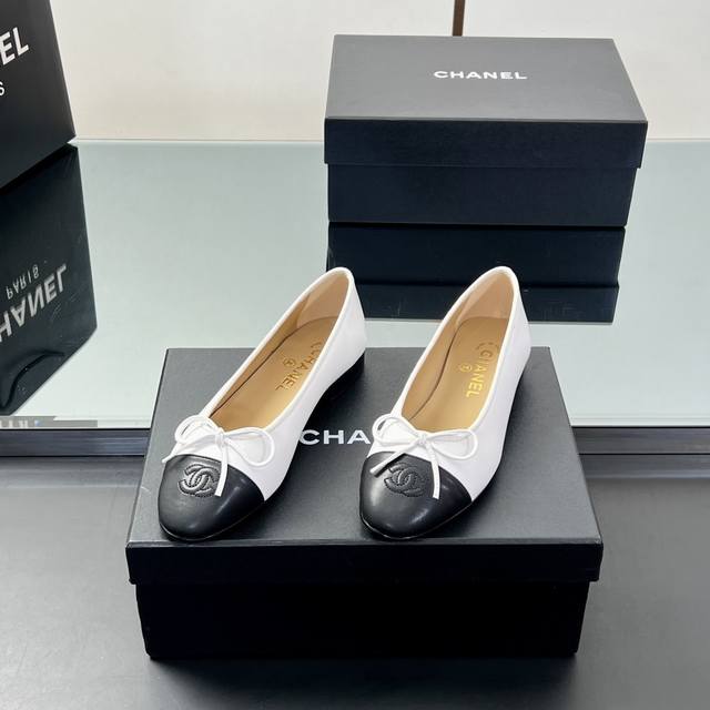 High version Upgraded version! Chanel classic ballet flat shoes Sling-Back was l