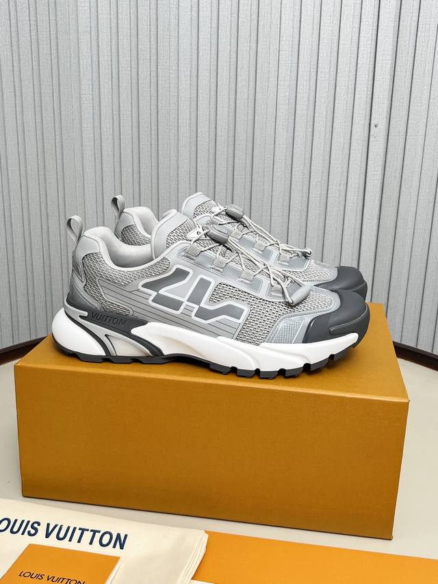 - Only for men! Lv Louis Vuitton L's Runner Tatic series thick-soled casual spor