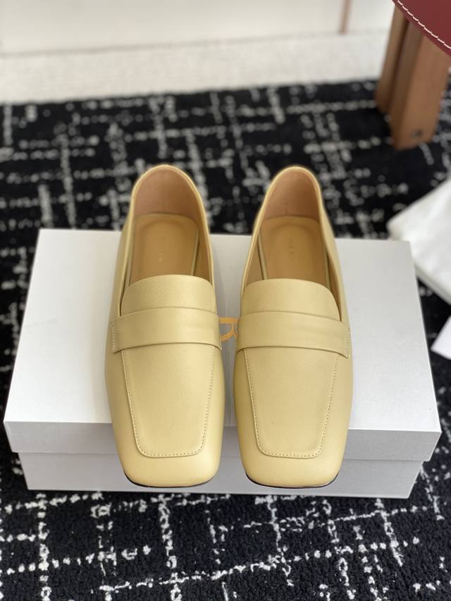 Purchasing-level The Row 25Ss Spring and Summer New Minimalist Loafers Deep Mout