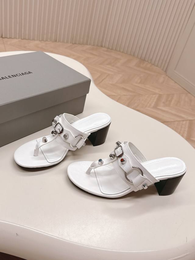 Balenciaga punk sandals series high heels Balenciaga unique rivet elements high-