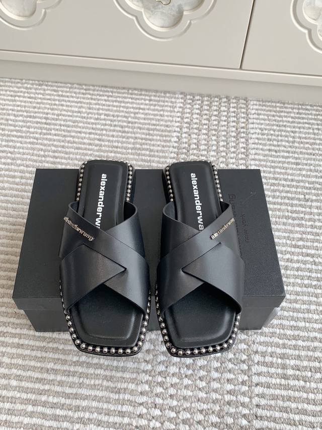 batch of flip-flops cross-strap sandals purchasing-level Alexandere* Wang Da Wan