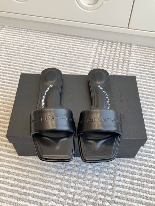 Purchasing level Alexande* Wang 25Ss Spring and Summer latest square toe flat sa