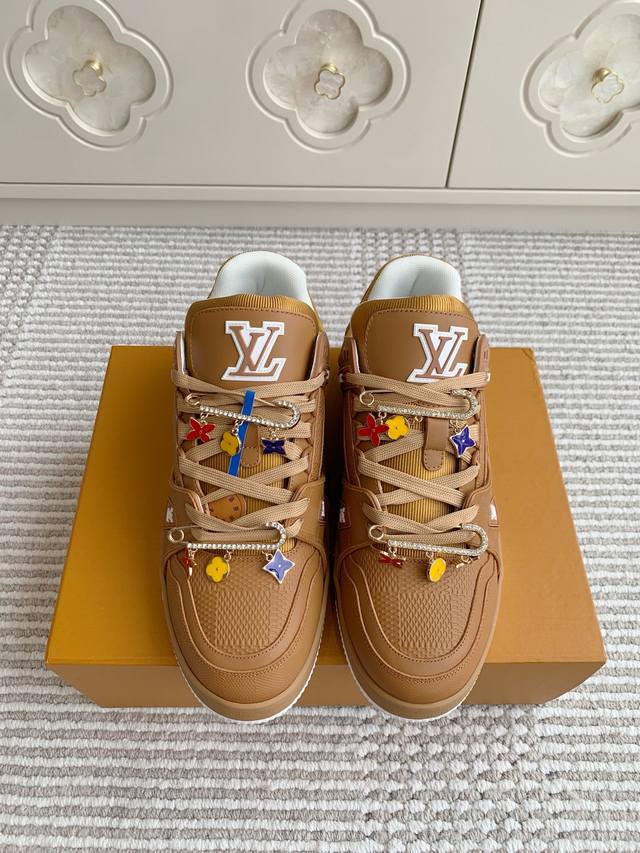 Accessories +50 New version Lv Trainer Louis Vuitton thick-soled sneakers skateb