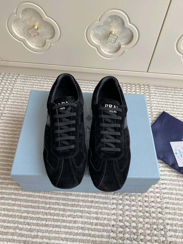 for men and women Prada 25Ss new lace-up casual sports shoes for spring and summ