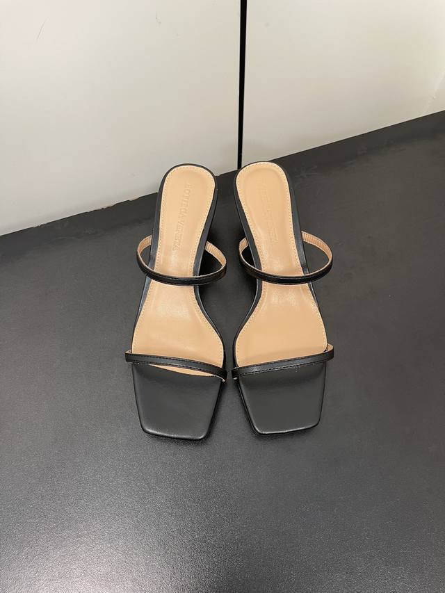 Bv Knot series metal heel slippers high heels single product ~