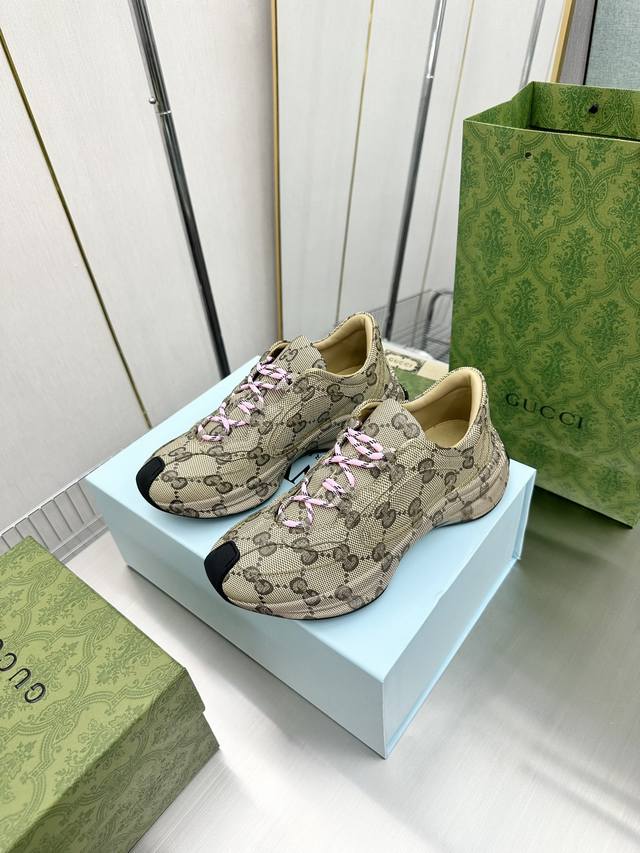 top version, buy the original disassembled new color, Gucci classic dad shoes, p