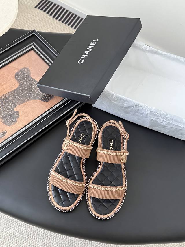 Chanel 25C Spring and Summer new full series chain slippers Full series first re
