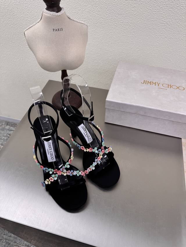 Jc Beautiful small flower sandals 25 Accessories series Jimmychoo Collins Store