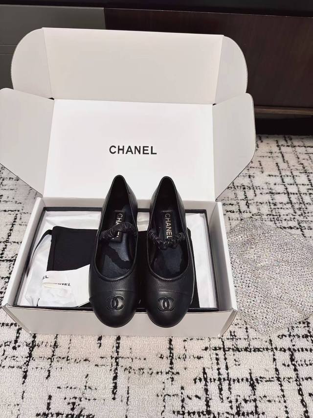 Purchasing-level Chanel 24Ss Chanel Mary Jane Velvet Single Shoe Early Autumn Se