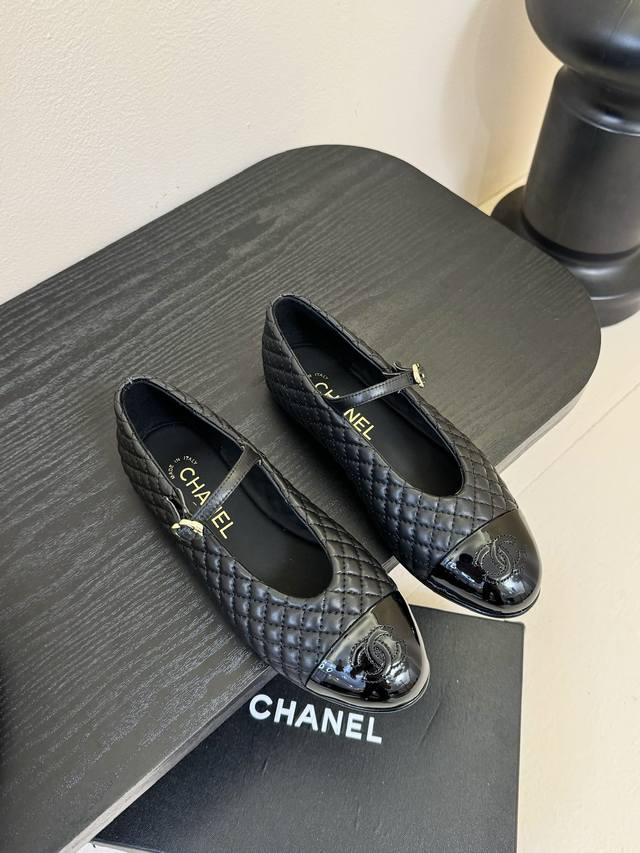 Chane*25S Chanel early spring hit woven Mary Jane closed toe single sandal A mus