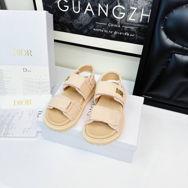 Sandals Apricot Canvas