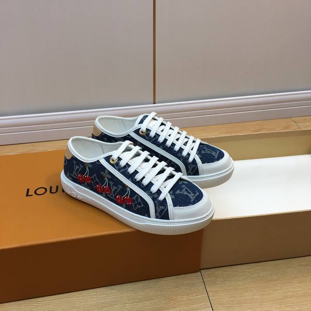 Lv Lagoon Sneaker 25Ss Spring and Summer Denim Canvas Shoes Hot-selling model as
