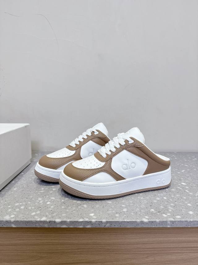 Alo niche fashion brand 25Ss new spring and summer thick-soled white shoes, casu