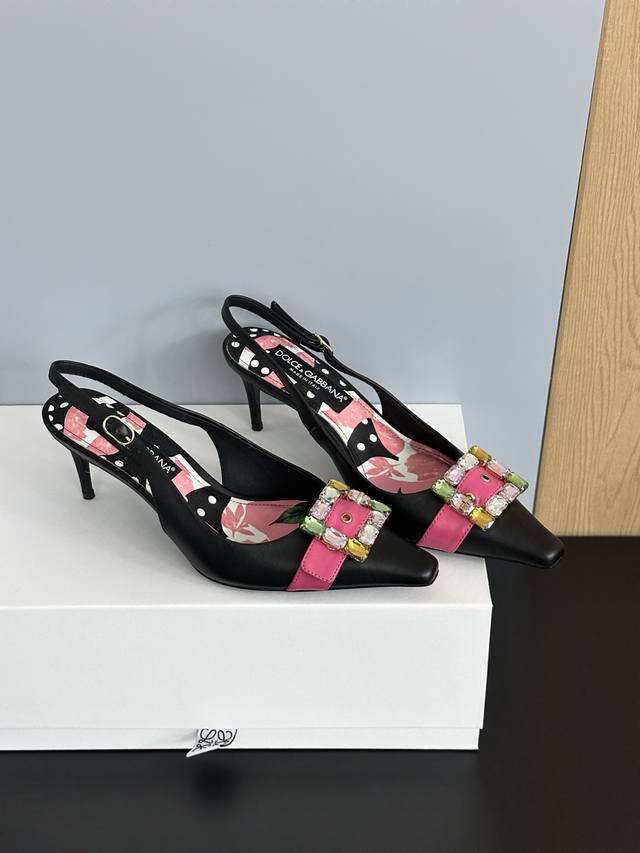 2025 Dolce & Gabbana pointed high-heeled sandals & The collision of classic and