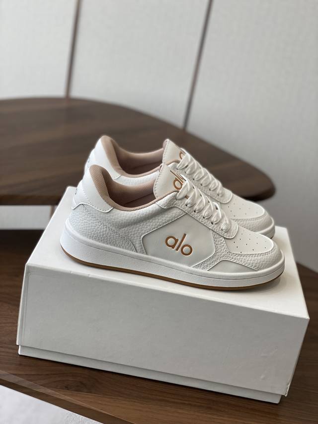 Alo25Ss New spring and summer color-blocking white shoes with thick soles, comfo