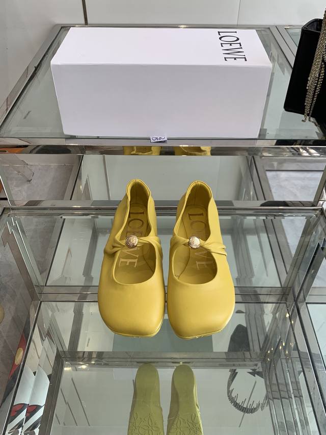 Loewe 25Ss Super Soft Ballet Flats This Pebble Soft is an elegant combination of