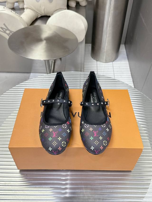 Orange factory price Pp Lv Mary Jane small buckle 24S spring and summer new deni