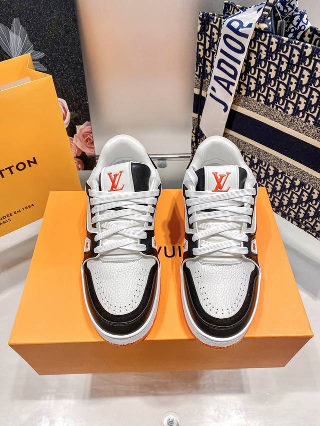 Factory: Louis Vuitton Lv Trainer Couple's Sneakers Sneakers Casual Retro Basket