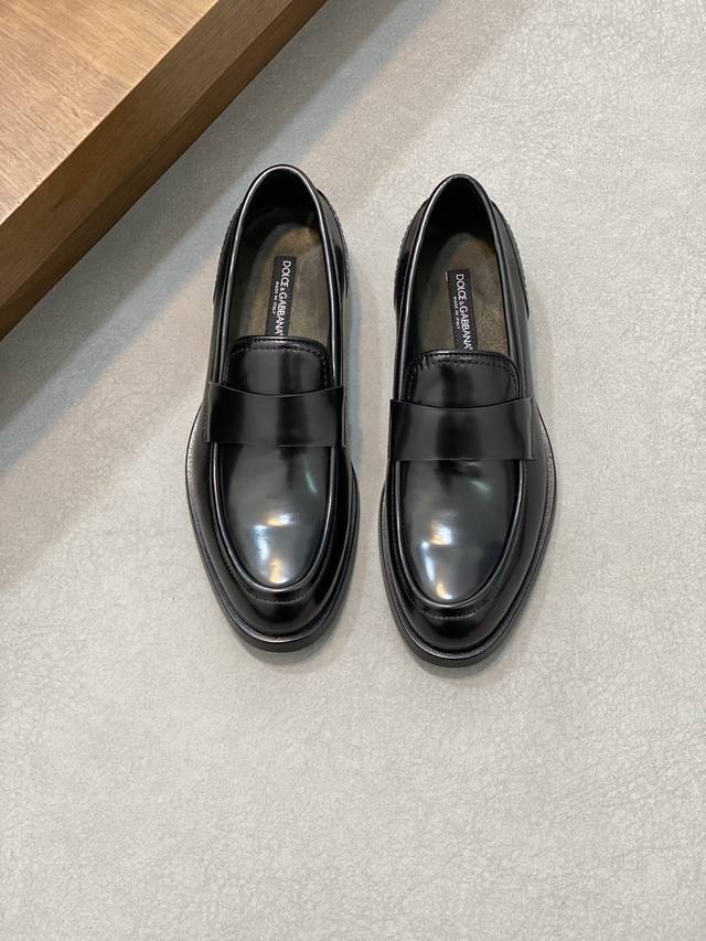 Dolce&Gabbana Dolce & Gabbana shiny leather business casual men's shoes loafers