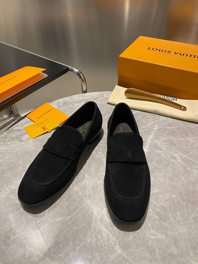 Lv Original high quality - Purchasing level - Classic square toe men's formal la