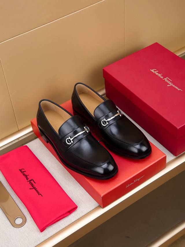 Factory P price Ferragamo Ferragamo hot-selling fashion leather shoes official w