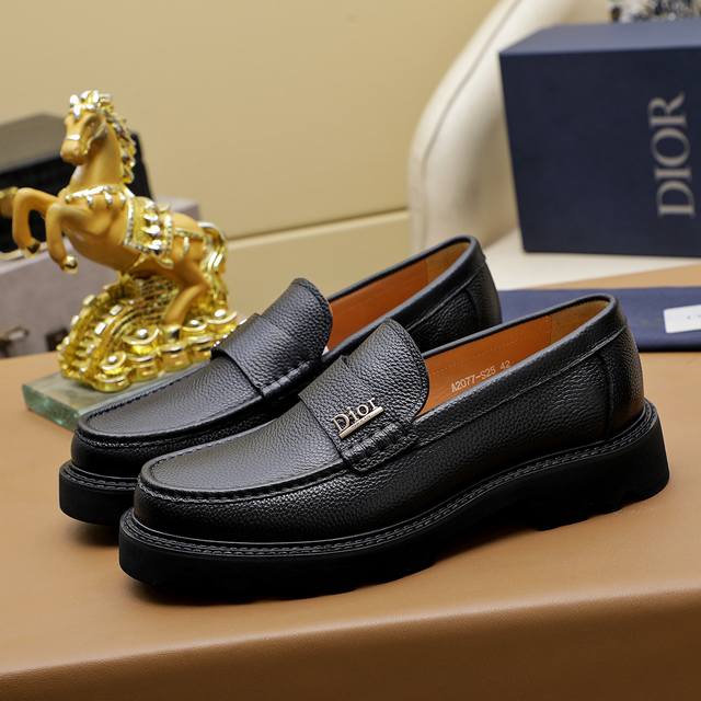 Factory P price Dior Dior Hong Kong counter new leather shoes are on sale on th