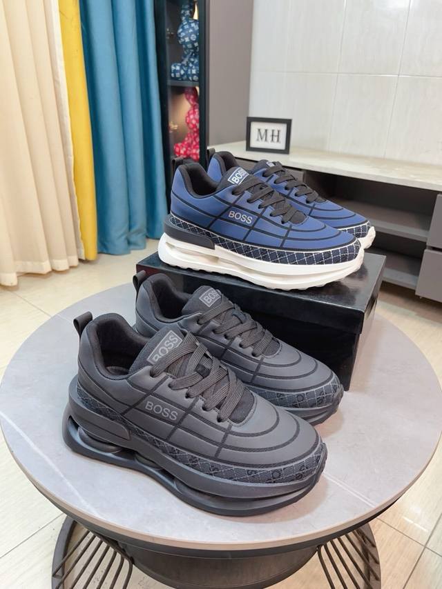 Boss high-end series of sports shoes for men, with classic design, become the ev