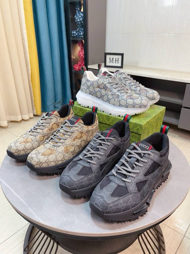 Gucci Gucci new men's shoes high-end brand, the latest fashion casual men's shoe