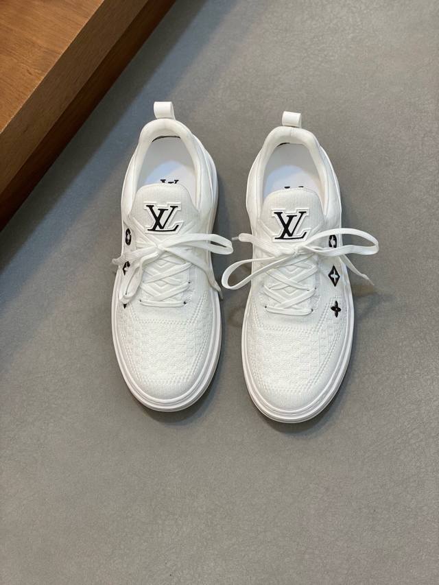 Louis Vuitton -High-end quality original -Upper: brand flying woven fabric, bran