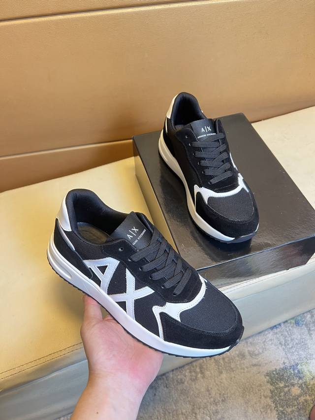 Armani original quality. ~ Unique modern style sports shoes. A must-have for tr