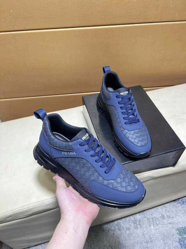 Prada original quality. ~ Unique modern style sports shoes. A must-have casual