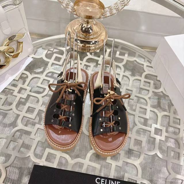 Celine Celine 2025 Spring and Summer latest Arc de Triomphe hardware buckle plat