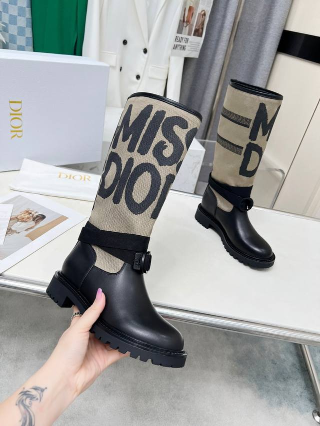 Direct sales Ss highest version Dior Dior autumn and winter boots retro work bo