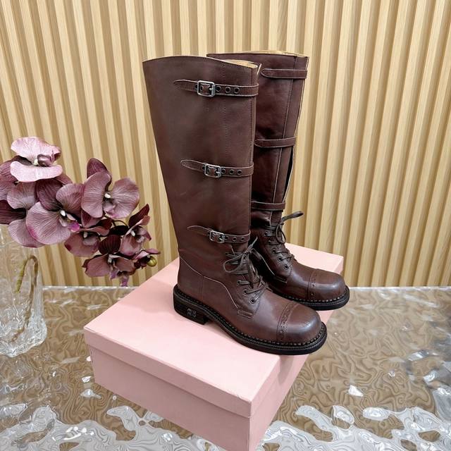 Direct sales women's shoes, women's shoes, women's high version Miumiu 24 catwa