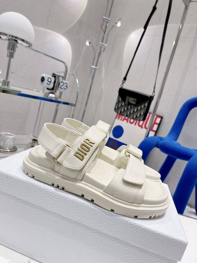 Direct sale Dior new color Velcro sandals Original replica Super durable and ve