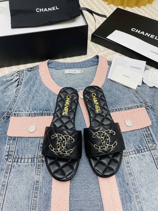 Direct sales women's shoes factory P *Chanel new slippers Chanel milk powder sp