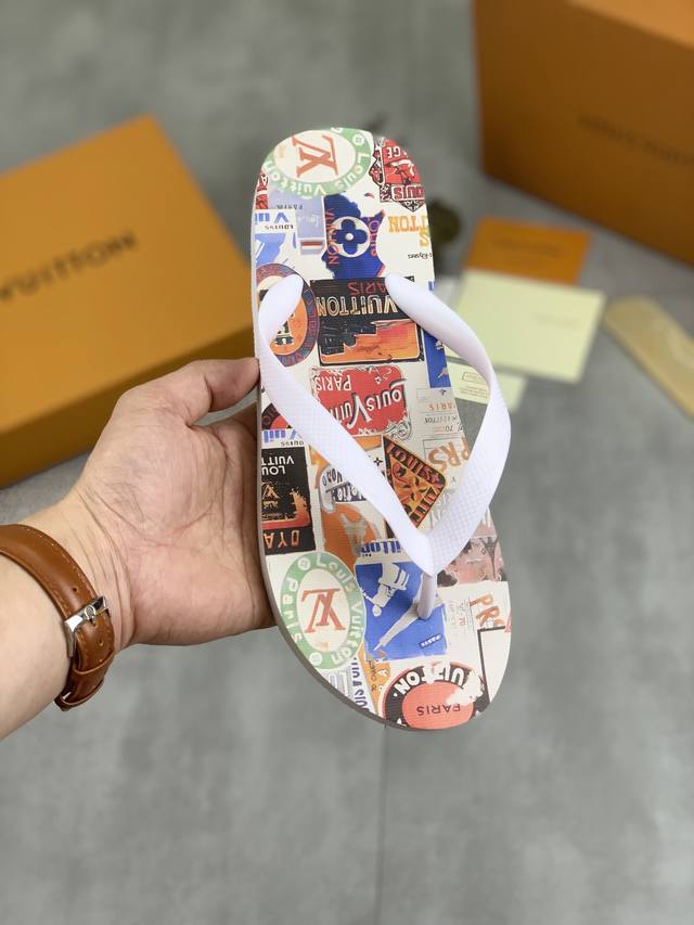Factory P price P real price Louis Vuitton new couple casual flip-flops, officia