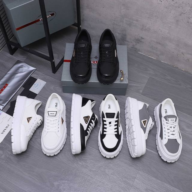 Product trademark: Prada casual shoes True size. Size: 38-45 45. Custom-made, n