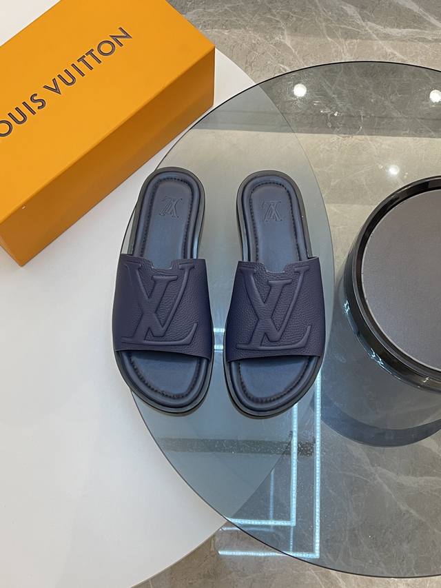 Lv Donkey Louis Vuitton Portofino sandals are made of soft grained cow leather,