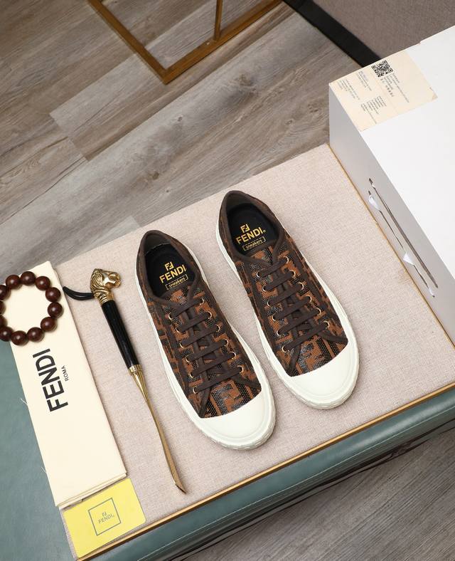 Factory Price P Fendi Match Men's Lace-Up Sneakers. Size; Couples' Style 35-40